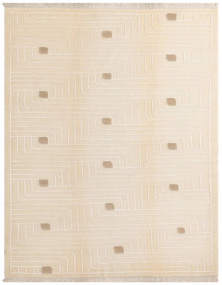 Detail image of 6' 6 x 9' 7 Hand Knotted Darya Wool Rug