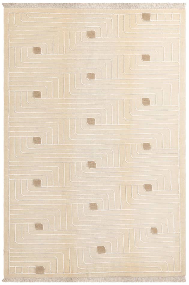 Detail image of 6' 6 x 9' 7 Hand Knotted Darya Wool Rug