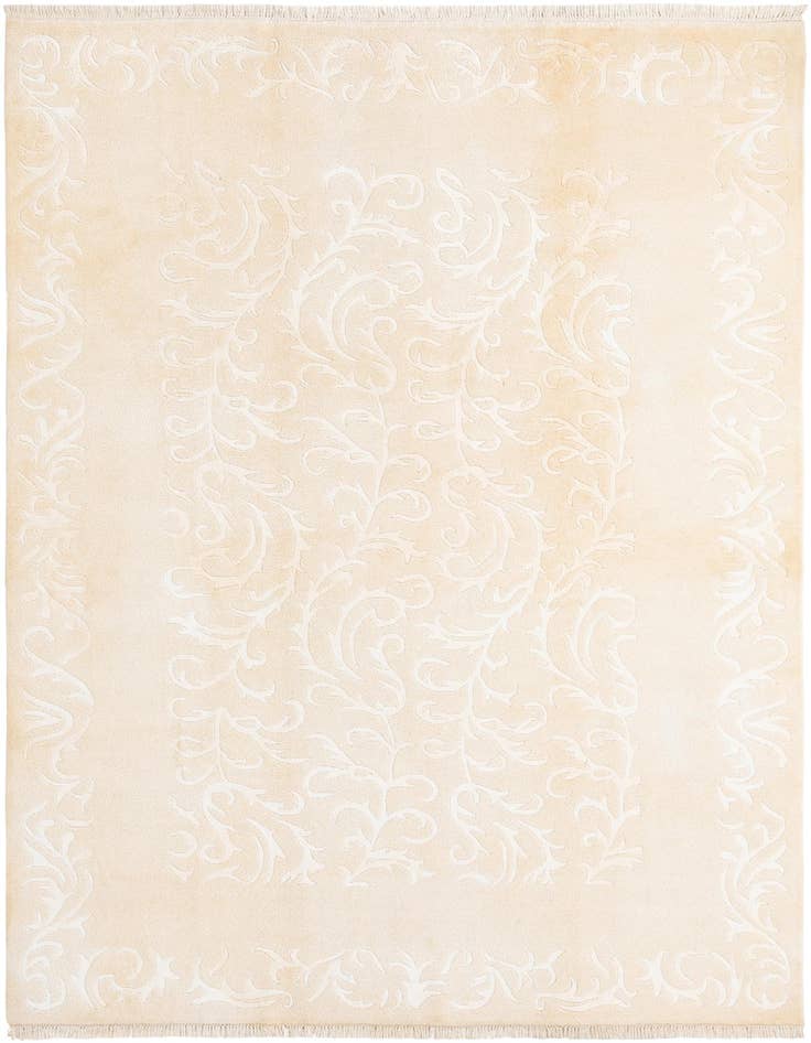 Detail image of 6' 6 x 9' 11 Hand Knotted Darya Wool Rug
