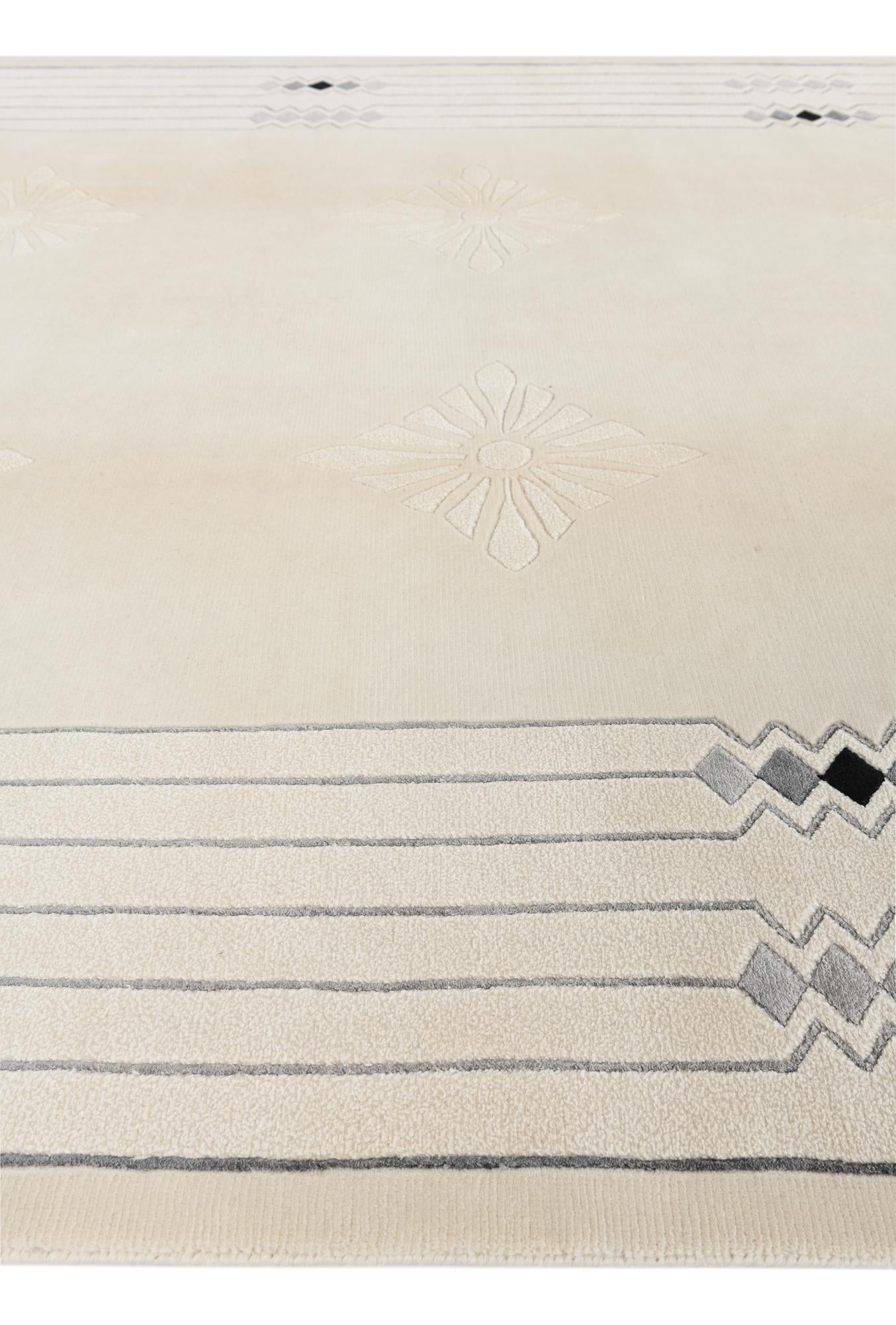 6' 6 x 9' 11 Hand Knotted Darya Wool Rug