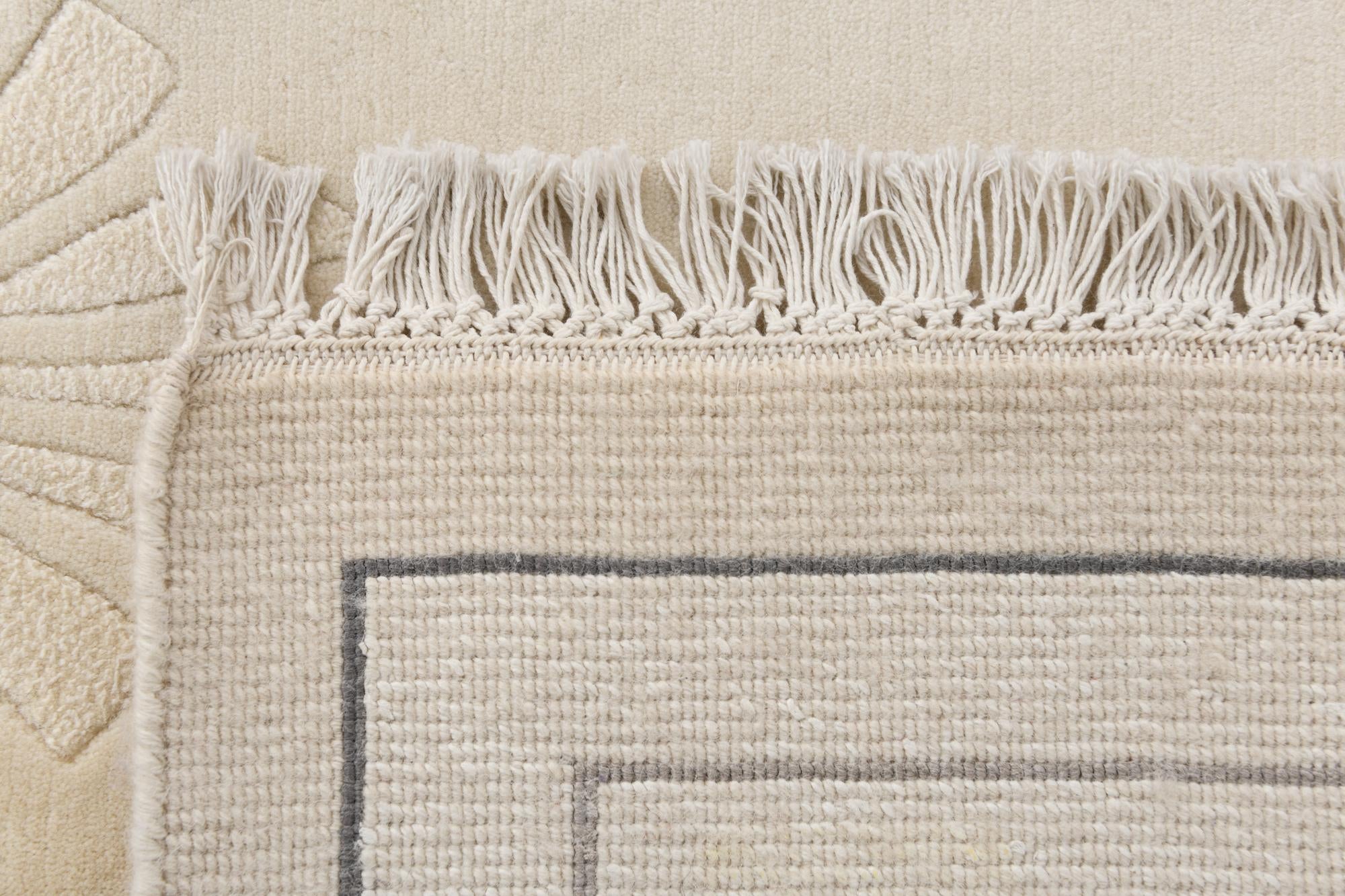 6' 6 x 9' 11 Hand Knotted Darya Wool Rug