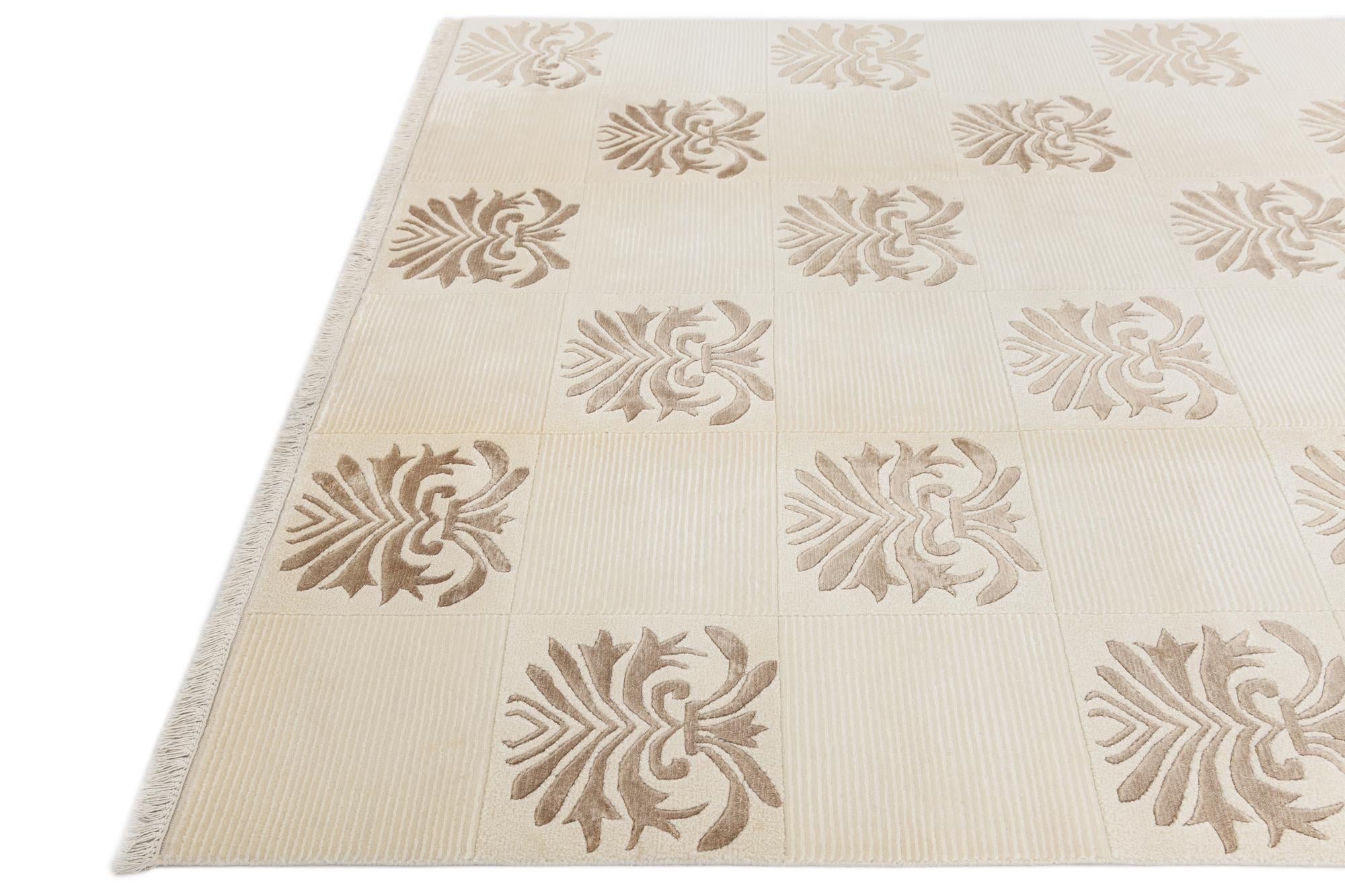 6' 5 x 9' 9 Hand Knotted Darya Wool Rug
