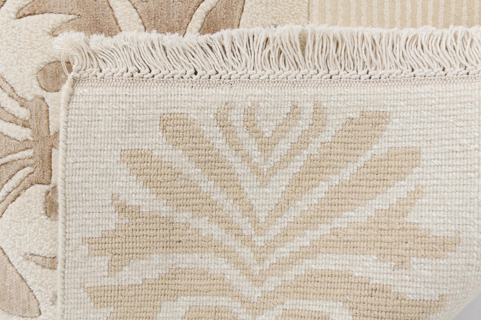 6' 5 x 9' 9 Hand Knotted Darya Wool Rug