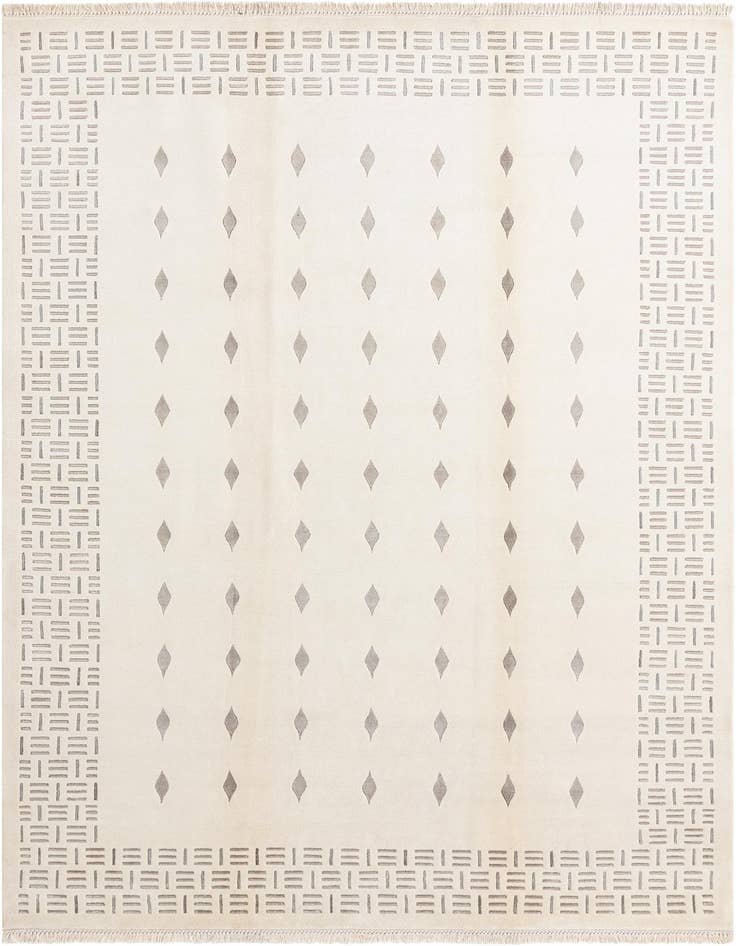 Detail image of 6' 8 x 9' 10 Hand Knotted Darya Wool Rug