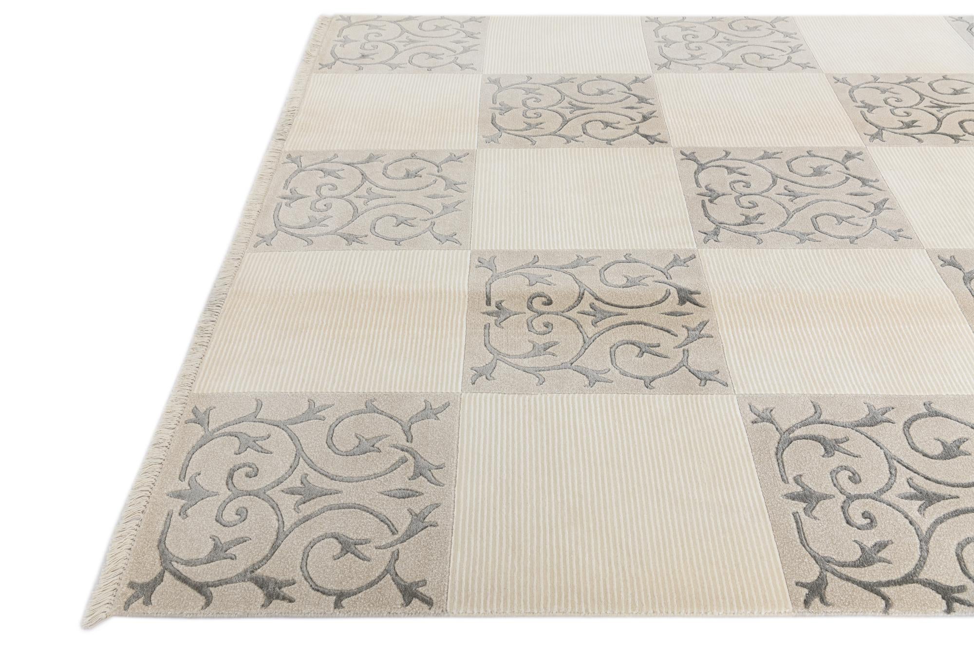 6' 6 x 9' 11 Hand Knotted Darya Wool Rug