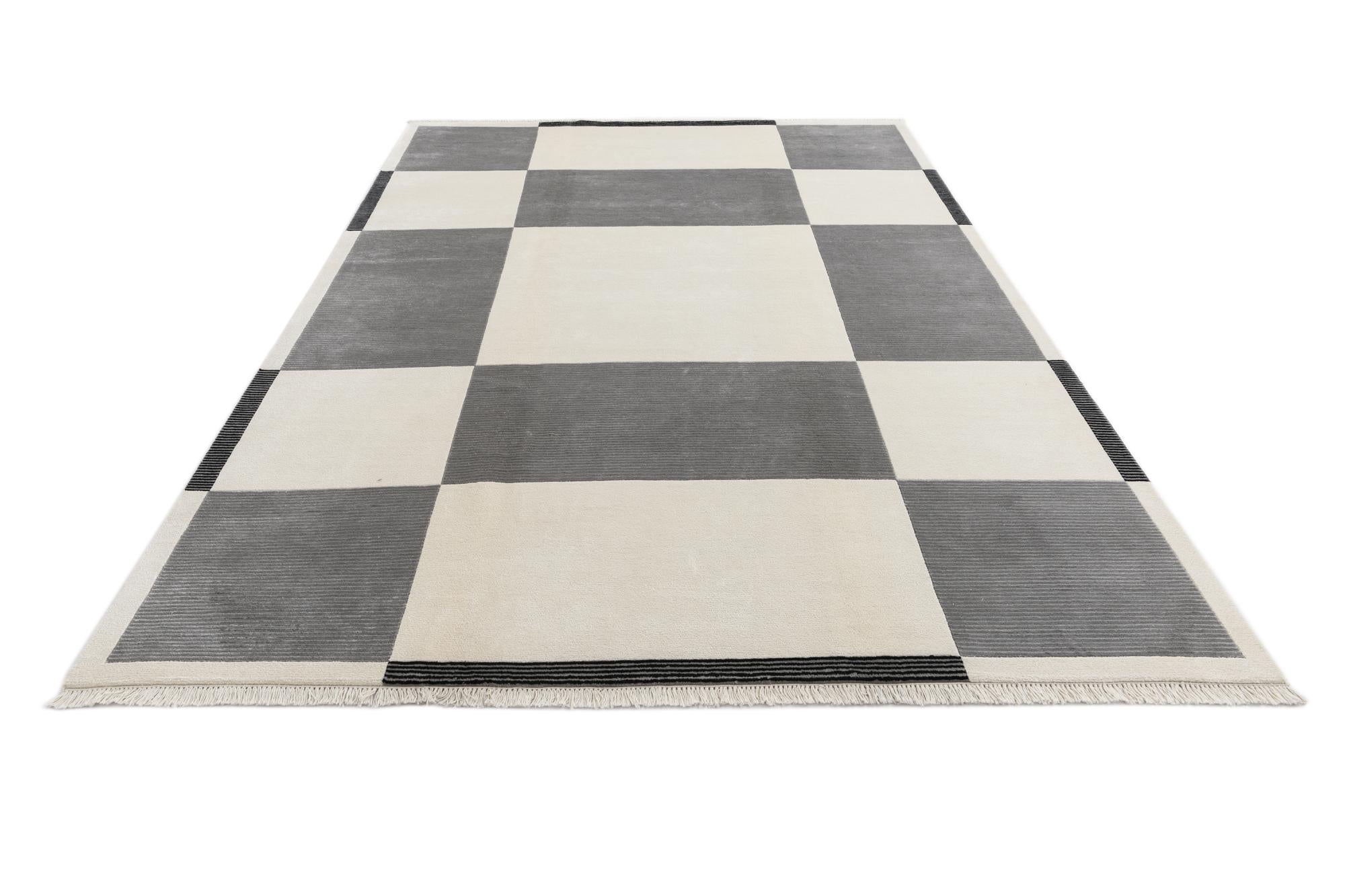 6' 11 x 9' 5 Hand Knotted Darya Wool Rug
