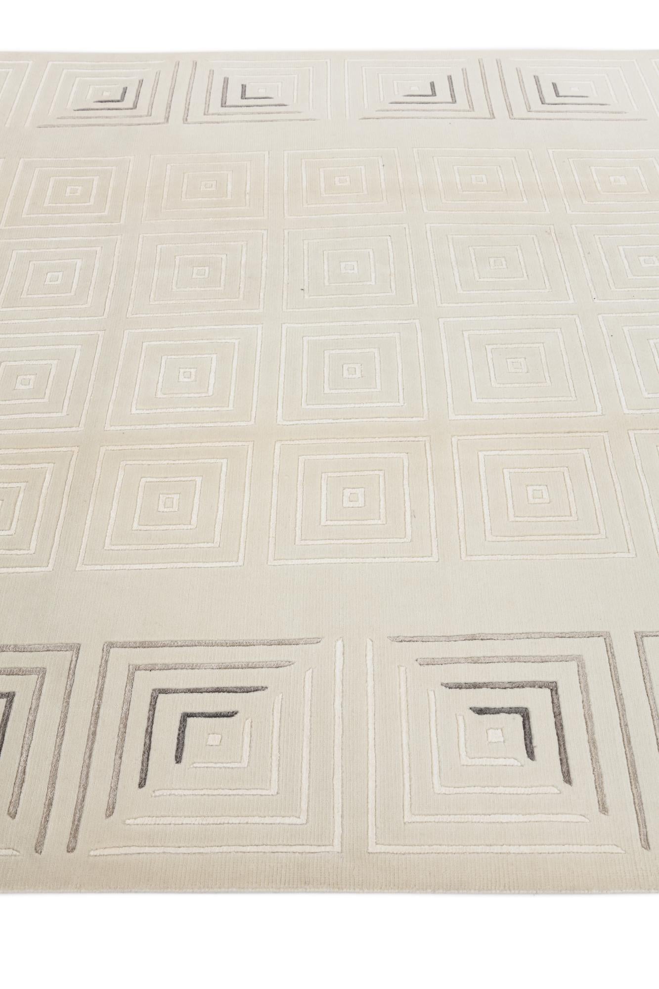 6' 7 x 9' 7 Hand Knotted Darya Wool Rug