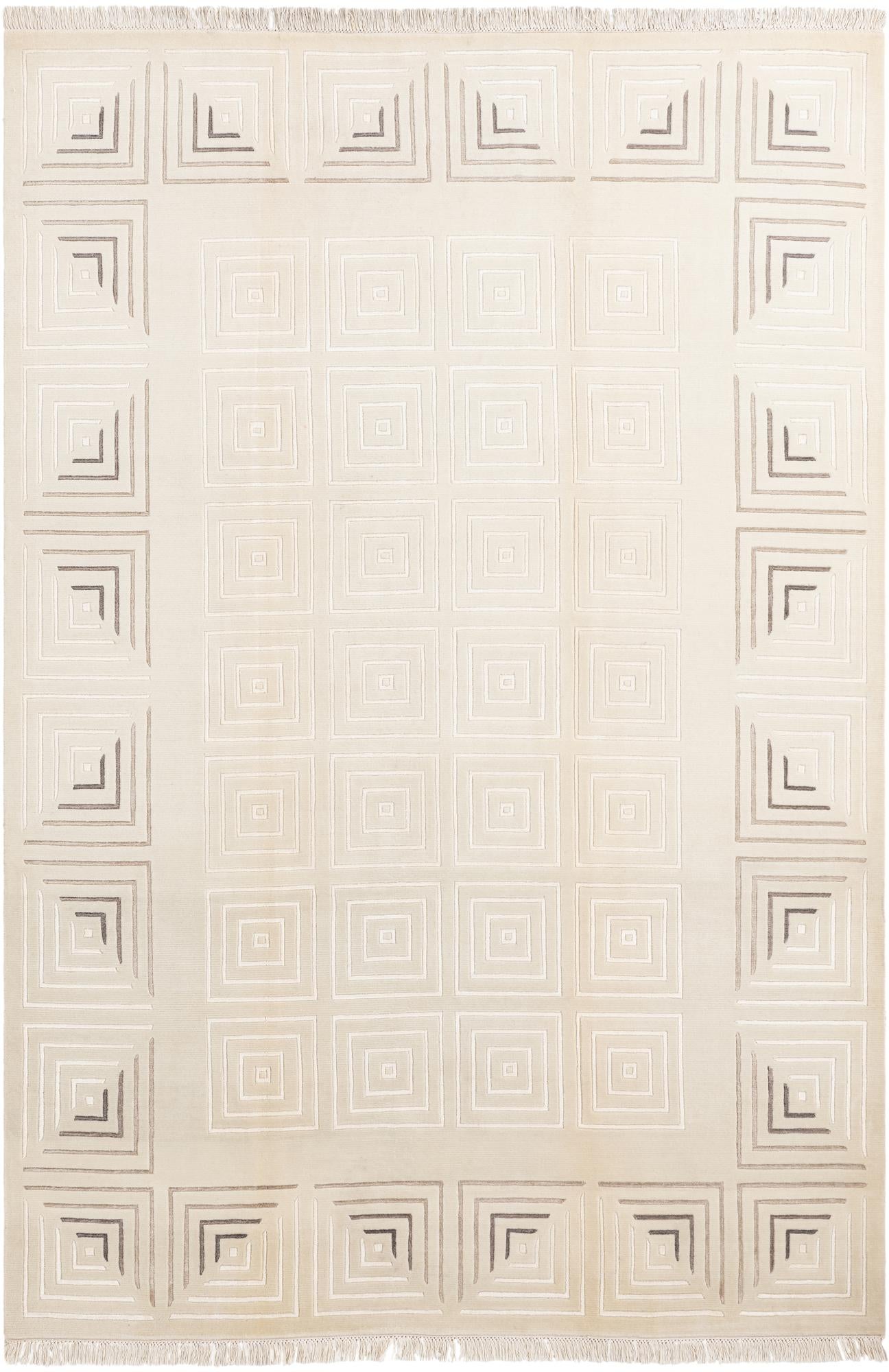 6' 7 x 9' 7 Hand Knotted Darya Wool Rug