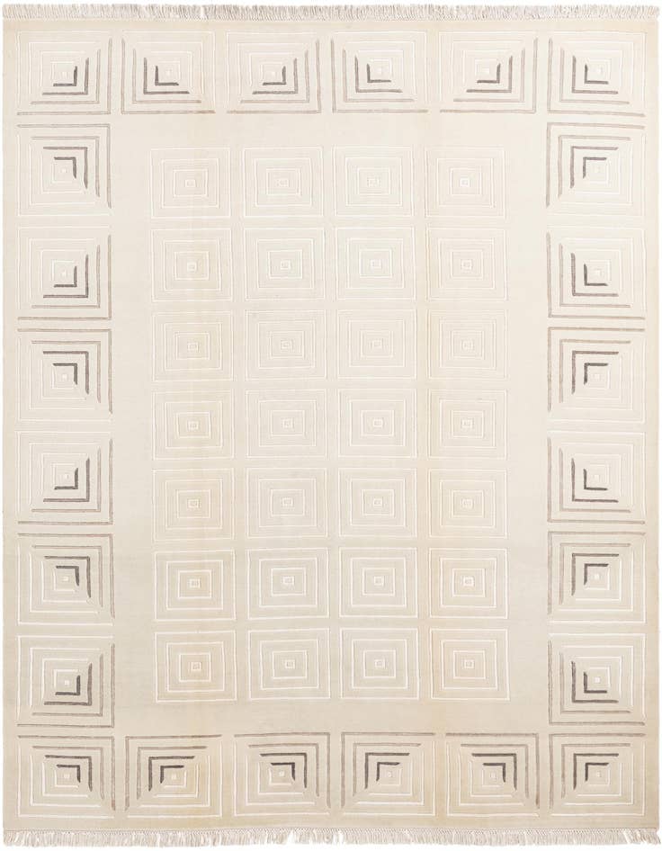 Detail image of 6' 7 x 9' 7 Hand Knotted Darya Wool Rug