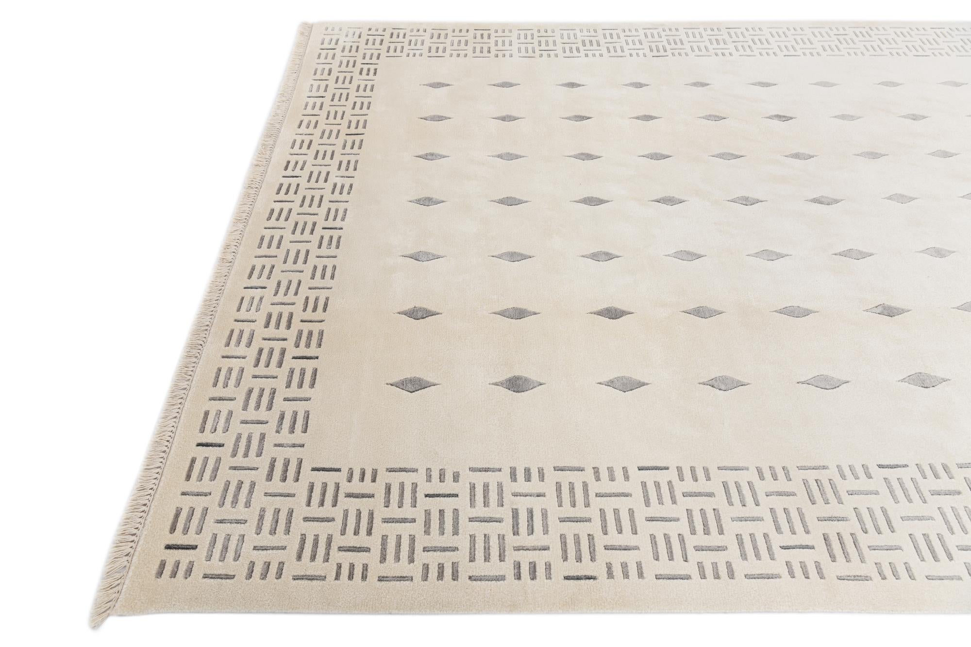 6' 7 x 9' 8 Hand Knotted Darya Wool Rug