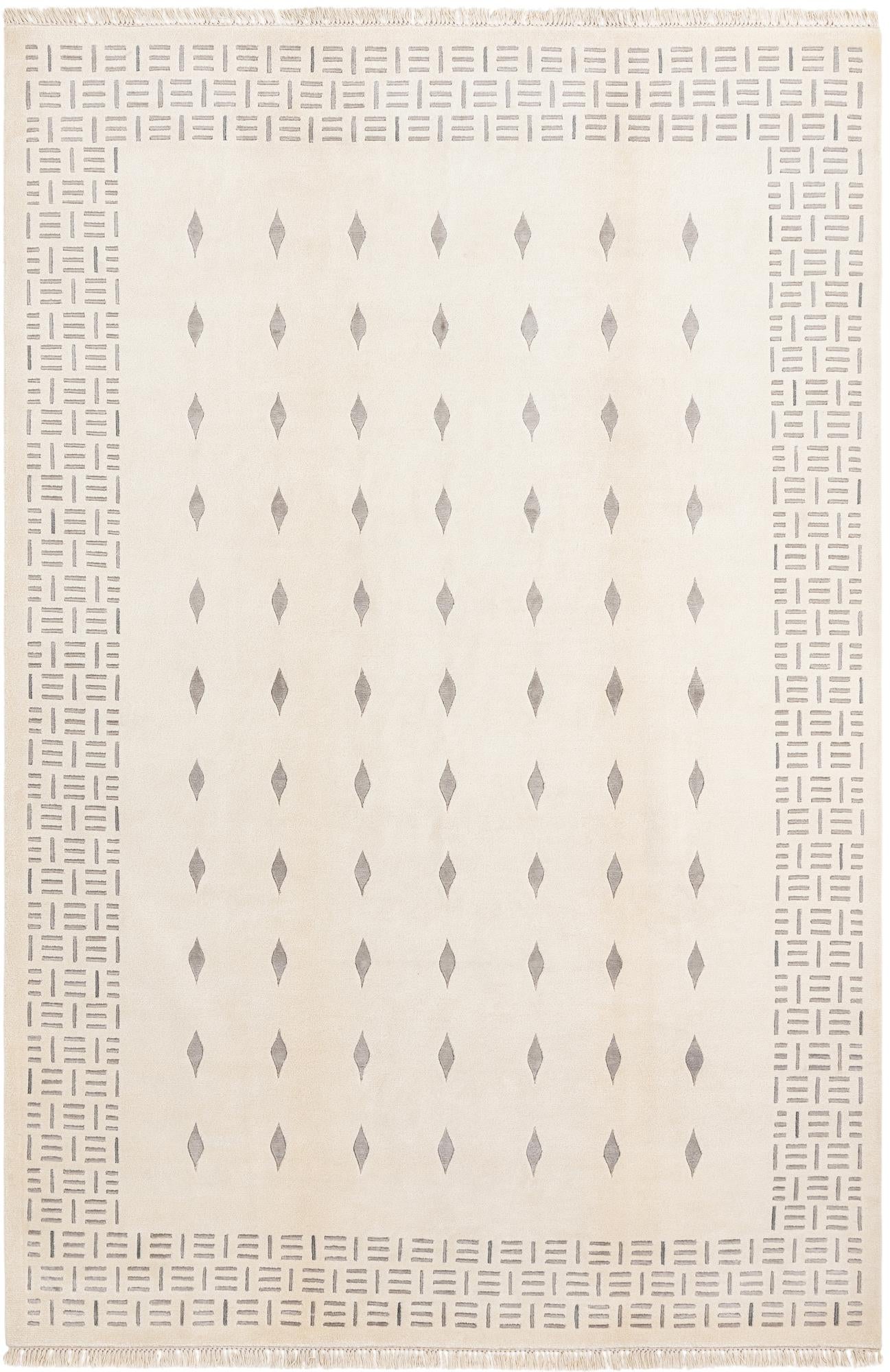 6' 7 x 9' 8 Hand Knotted Darya Wool Rug