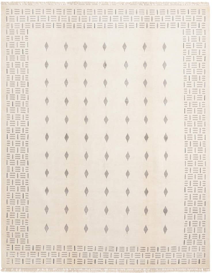 Detail image of 6' 7 x 9' 8 Hand Knotted Darya Wool Rug