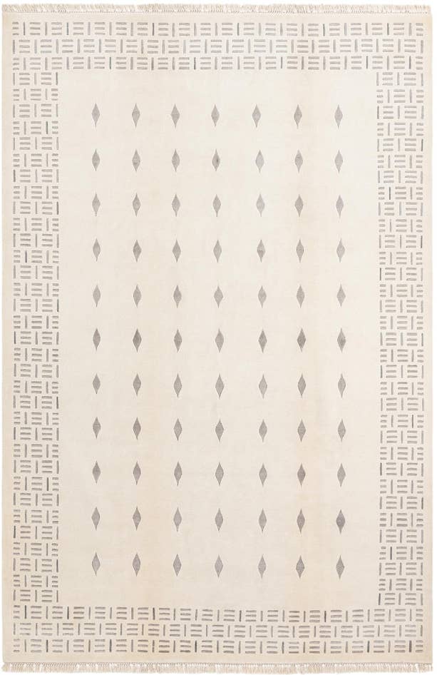 Detail image of 6' 7 x 9' 8 Hand Knotted Darya Wool Rug