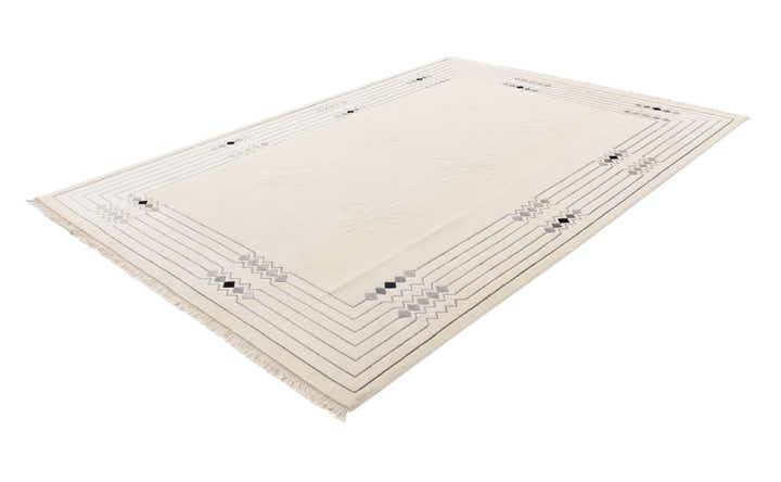 6' 11 x 9' 5 Hand Knotted Darya Wool Rug