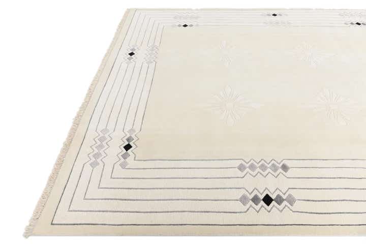 6' 11 x 9' 5 Hand Knotted Darya Wool Rug