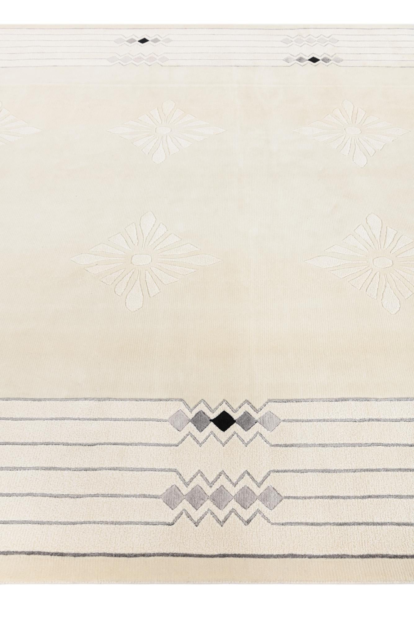 6' 11 x 9' 5 Hand Knotted Darya Wool Rug