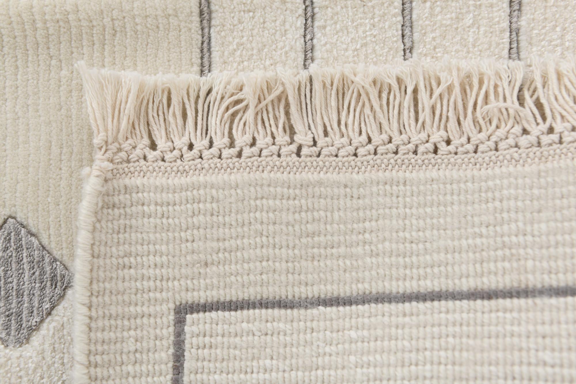 6' 11 x 9' 5 Hand Knotted Darya Wool Rug