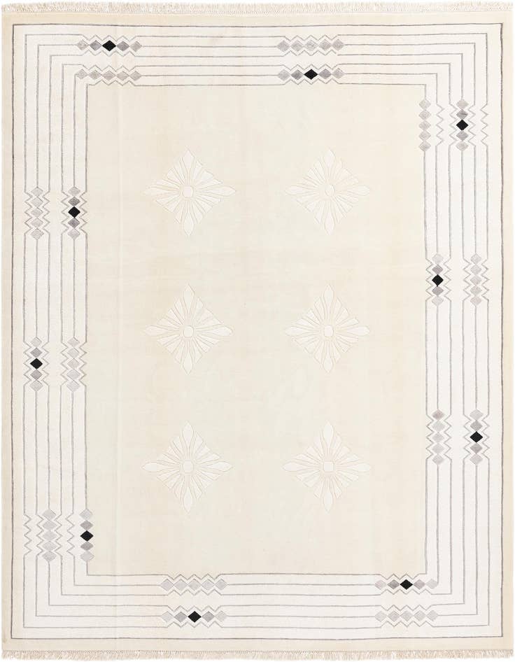 Detail image of 6' 11 x 9' 5 Hand Knotted Darya Wool Rug