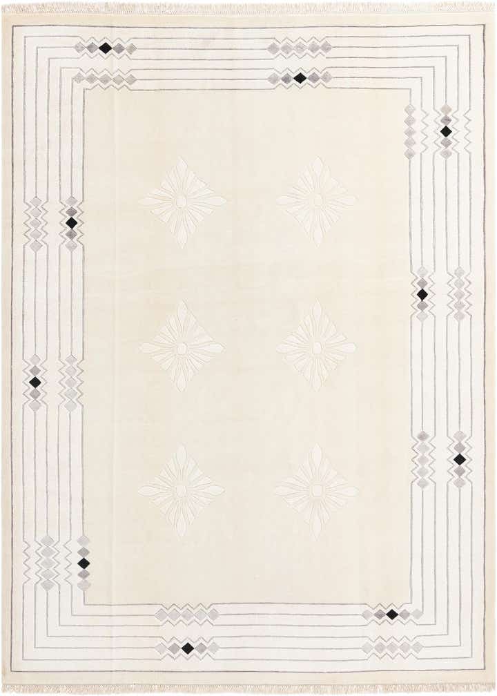 6' 11 x 9' 5 Hand Knotted Darya Wool Rug
