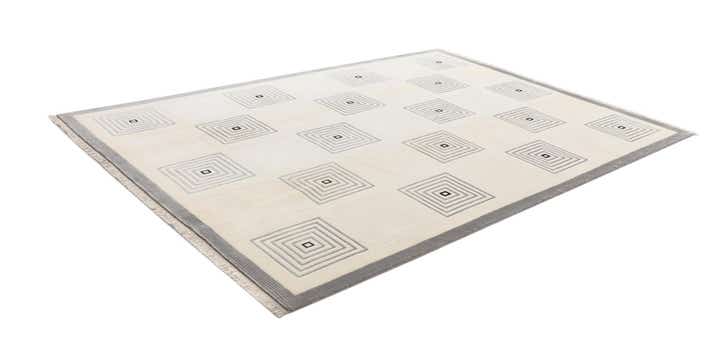 6' 11 x 9' 10 Hand Knotted Darya Wool Rug