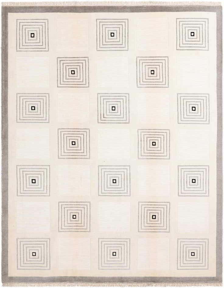 Detail image of 6' 11 x 9' 10 Hand Knotted Darya Wool Rug