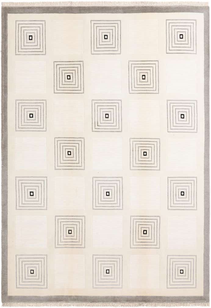 6' 11 x 9' 10 Hand Knotted Darya Wool Rug