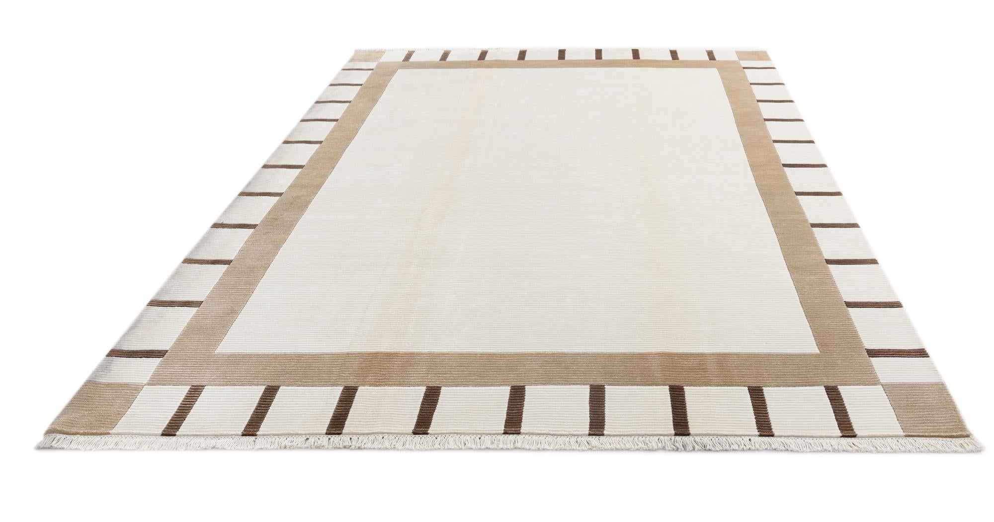 6' 11 x 9' 6 Hand Knotted Darya Wool Rug