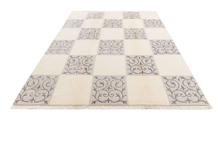 6' 7 x 9' 10 Hand Knotted Darya Wool Rug