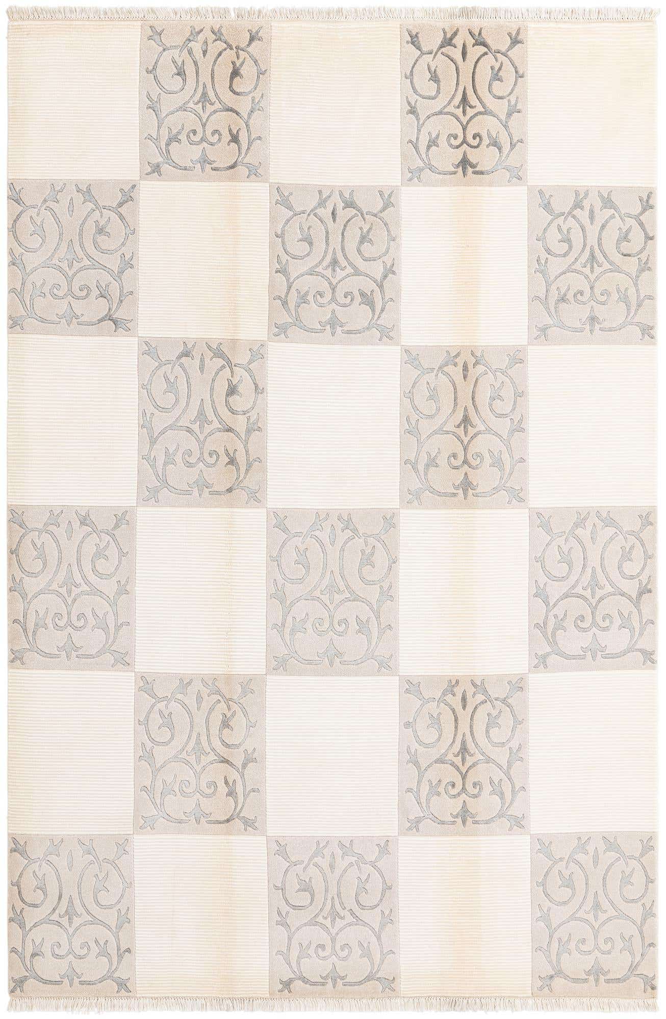 6' 7 x 9' 10 Hand Knotted Darya Wool Rug