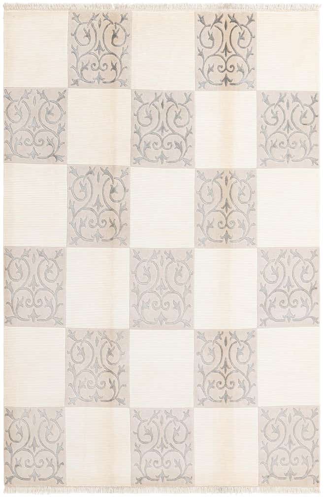 6' 7 x 9' 10 Hand Knotted Darya Wool Rug