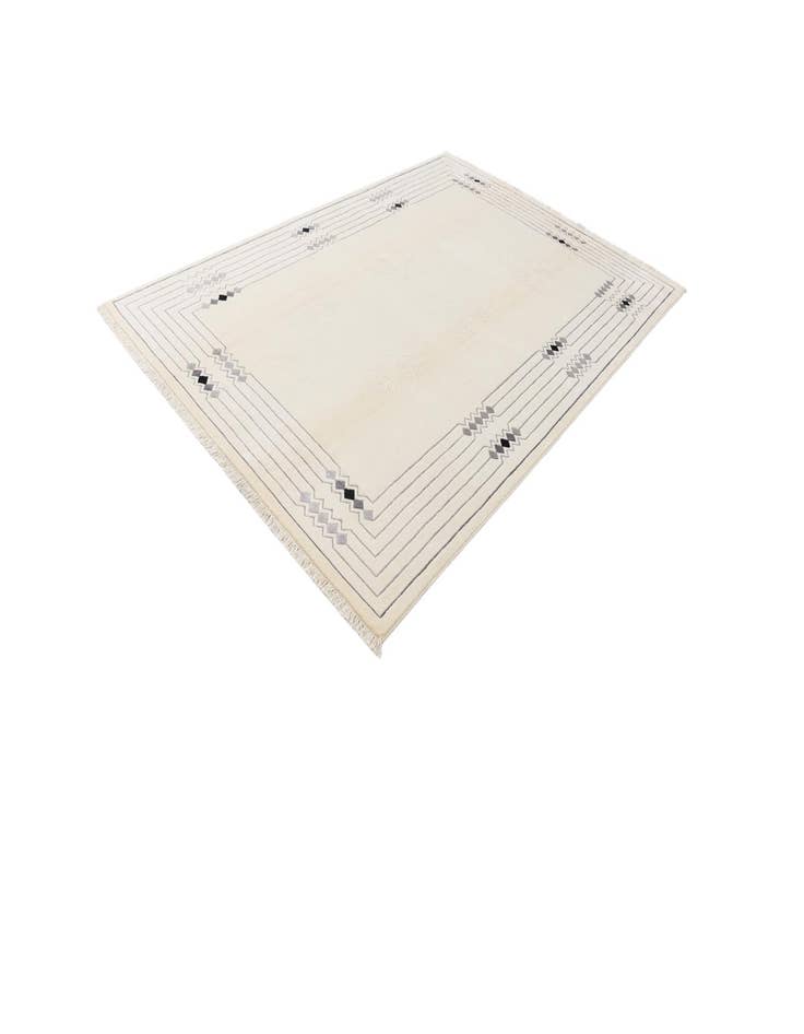 Detail image of 6' 9 x 9' 10  Hand Knotted Darya Wool Rug