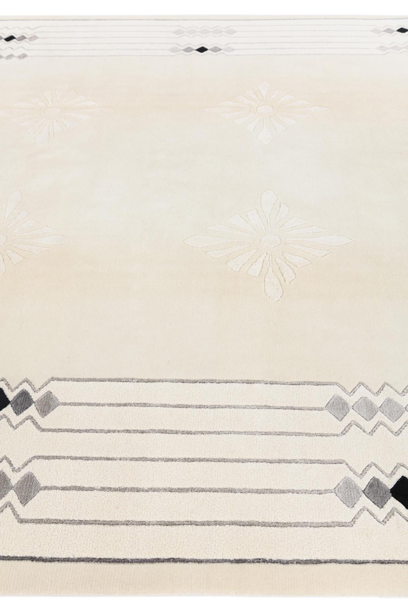 6' 9 x 9' 10 Hand Knotted Darya Wool Rug