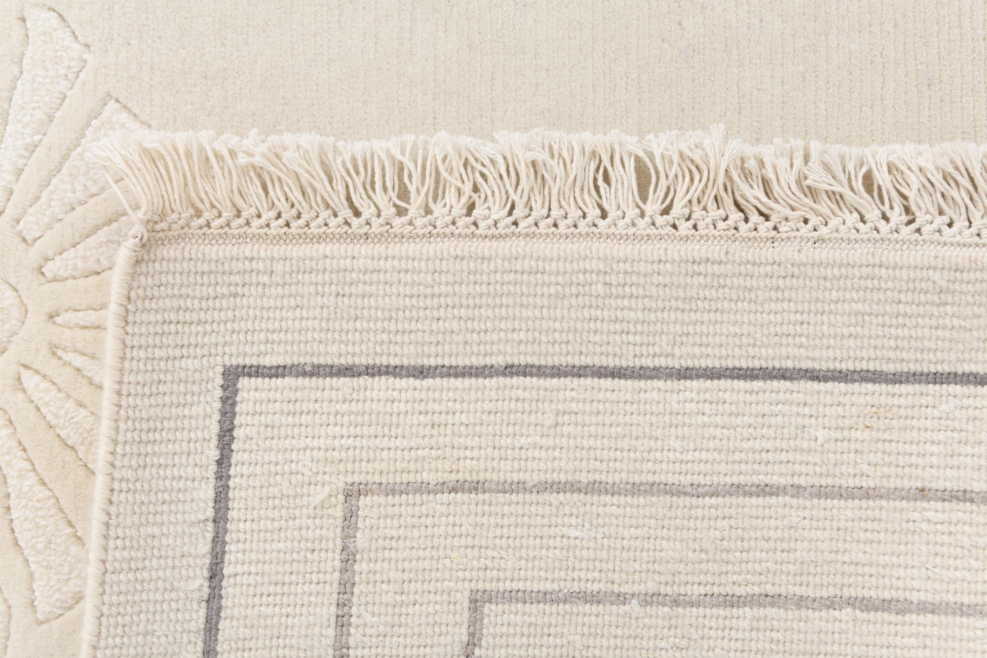 6' 9 x 9' 10 Hand Knotted Darya Wool Rug