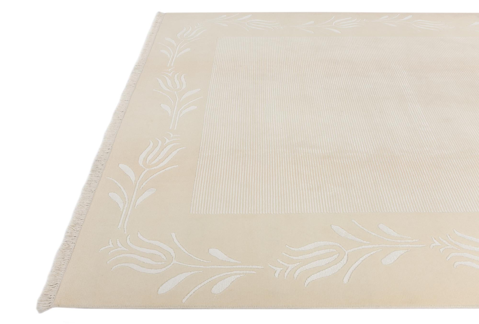 6' 10 x 9' 5 Hand Knotted Darya Wool Rug