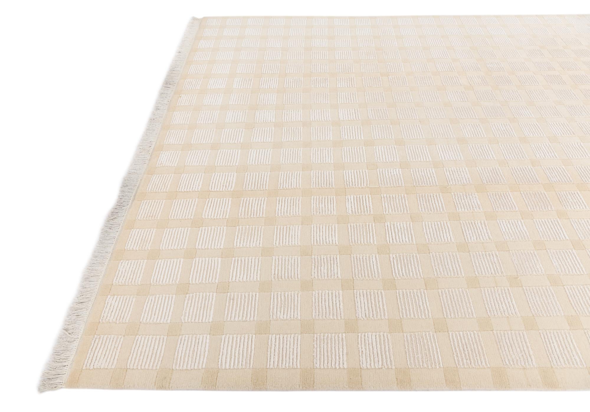 6' 5 x 9' 9 Hand Knotted Darya Wool Rug