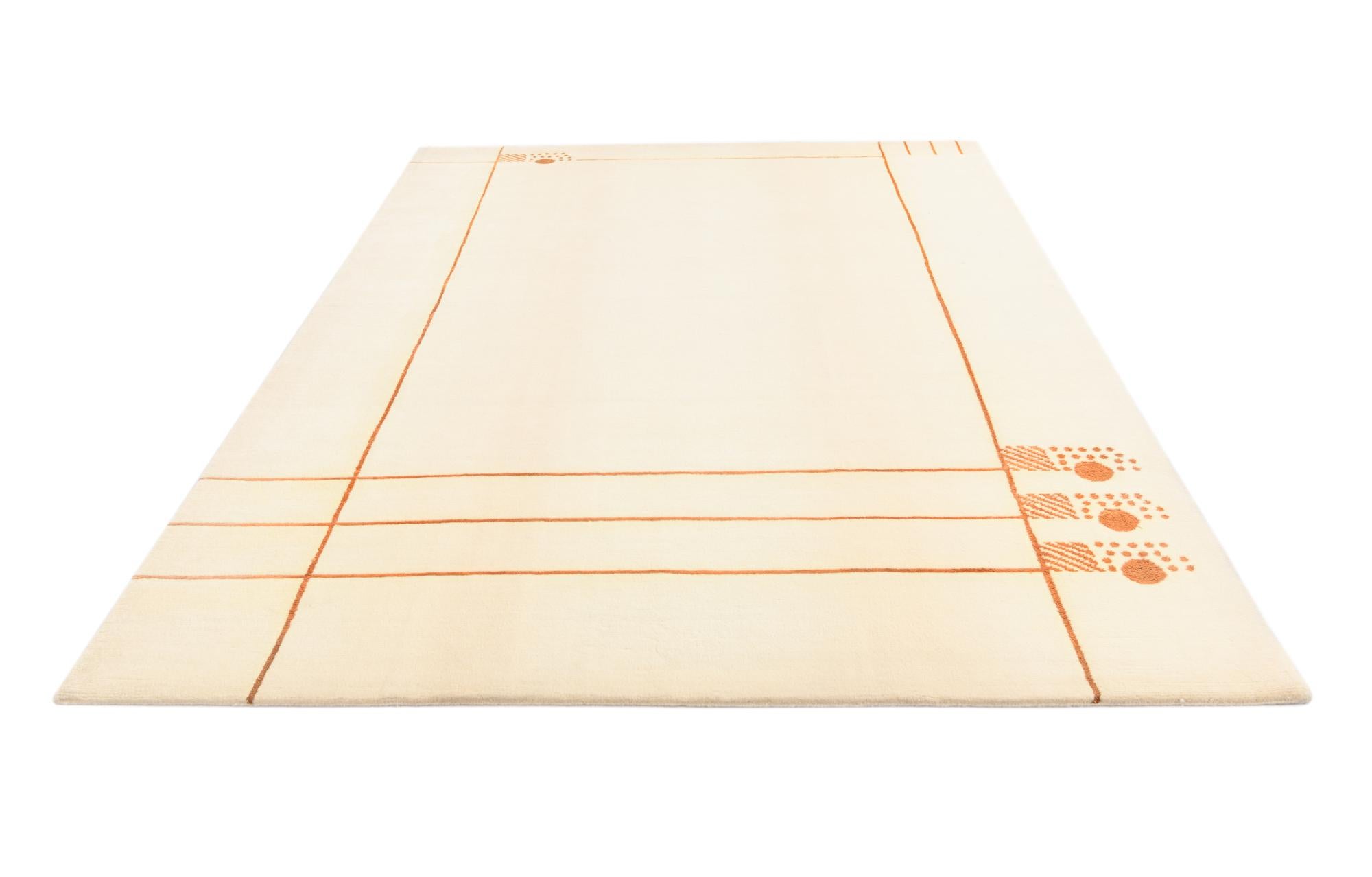 6' 8 x 9' 7 Hand Knotted Darya Wool Rug