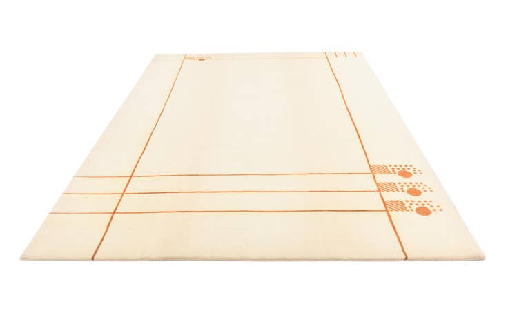 Detail image of 6' 8 x 9' 7 Hand Knotted Darya Wool Rug