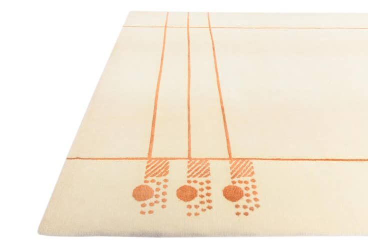 Detail image of 6' 8 x 9' 7 Hand Knotted Darya Wool Rug