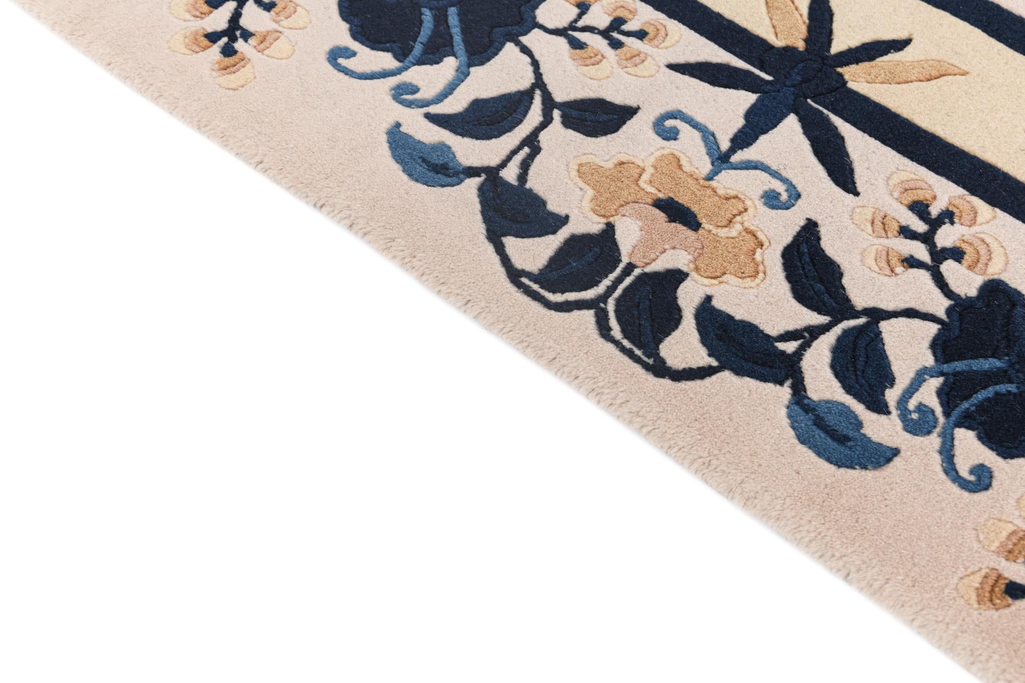 6' 2 x 9' 2 Hand Knotted Darya Wool Rug