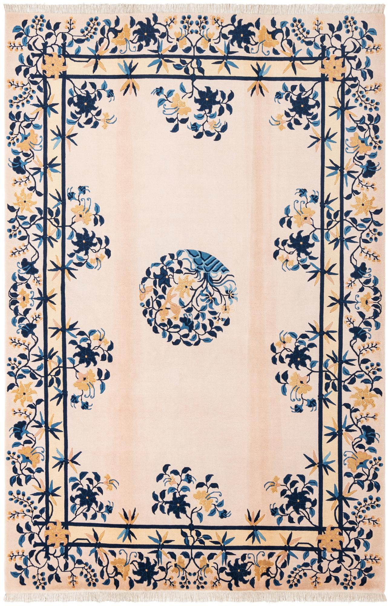 6' 2 x 9' 2 Hand Knotted Darya Wool Rug