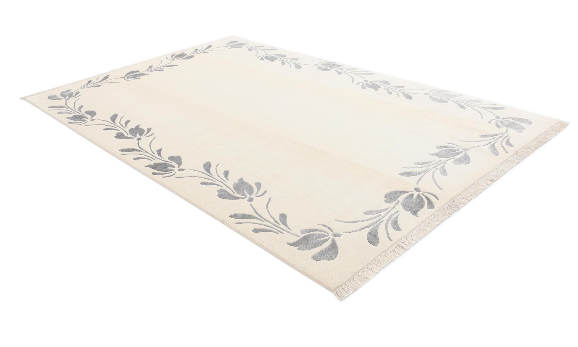 6' 7 x 9' 9 Hand Knotted Darya Wool Rug