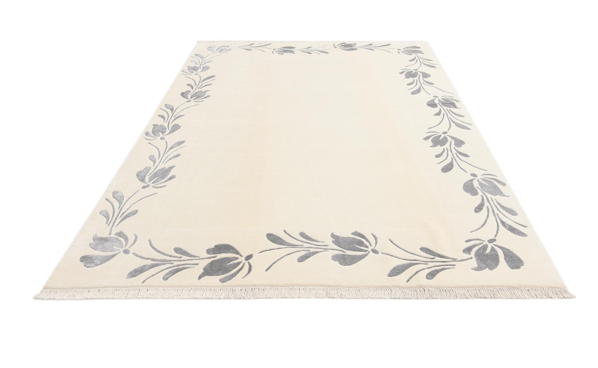 6' 7 x 9' 9 Hand Knotted Darya Wool Rug