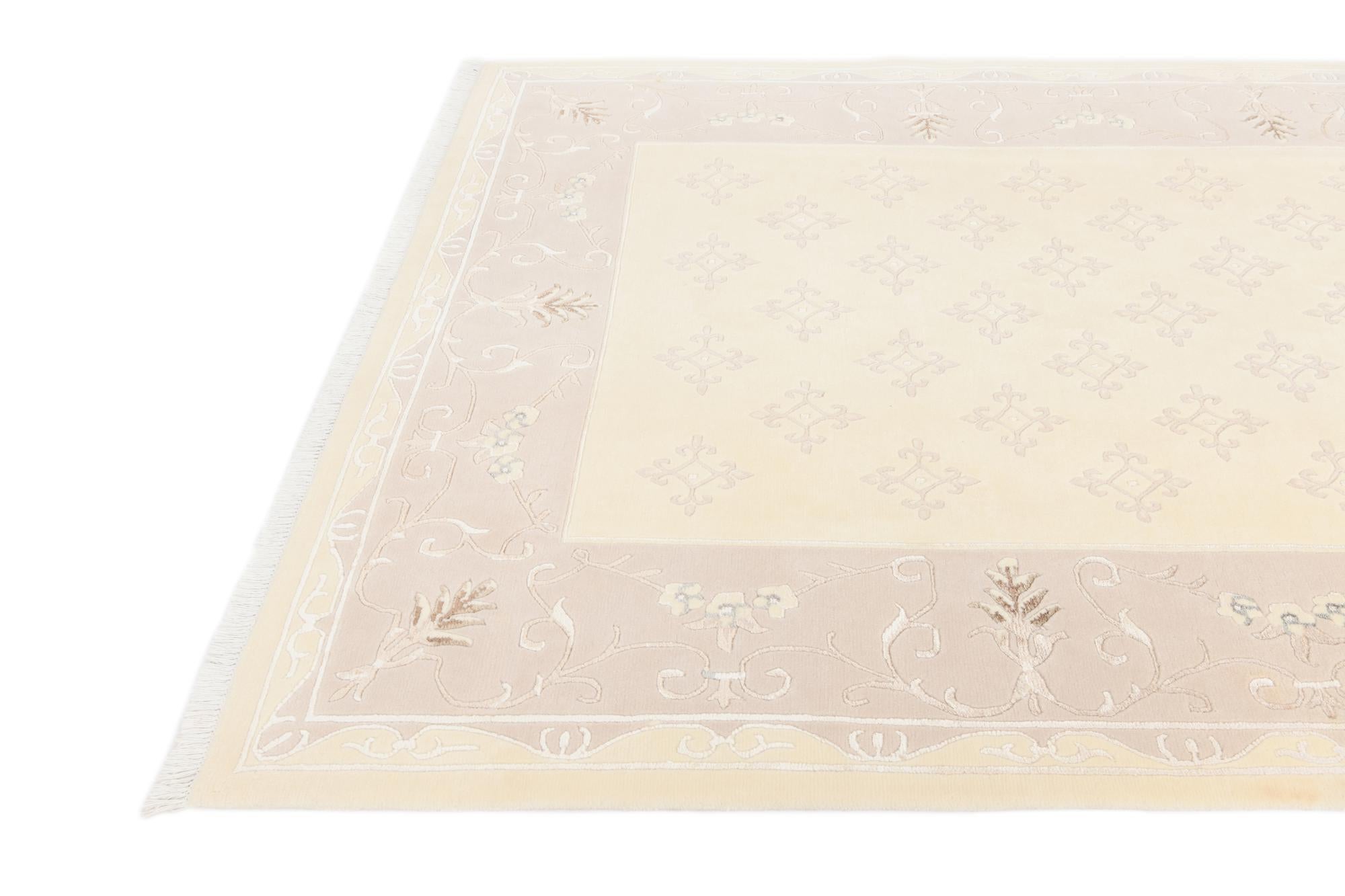 6' 7 x 9' 8 Hand Knotted Darya Wool Rug
