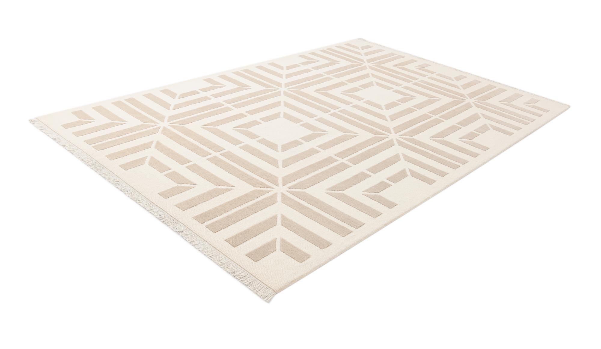 6' 8 x 9' 11 Hand Knotted Darya Wool Rug