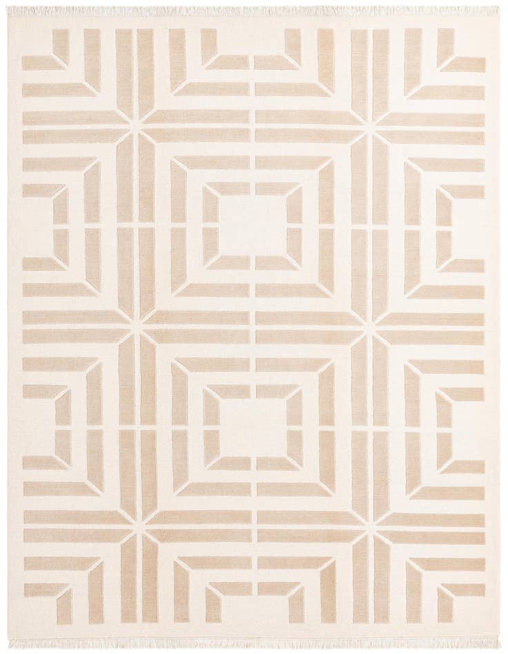Detail image of 6' 8 x 9' 11 Hand Knotted Darya Wool Rug
