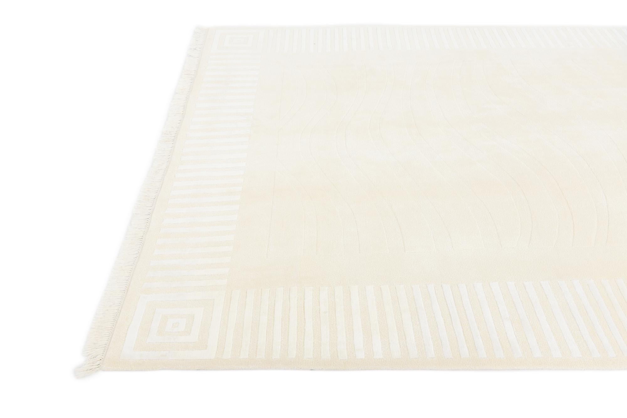 6' 7 x 9' 11 Hand Knotted Darya Wool Rug