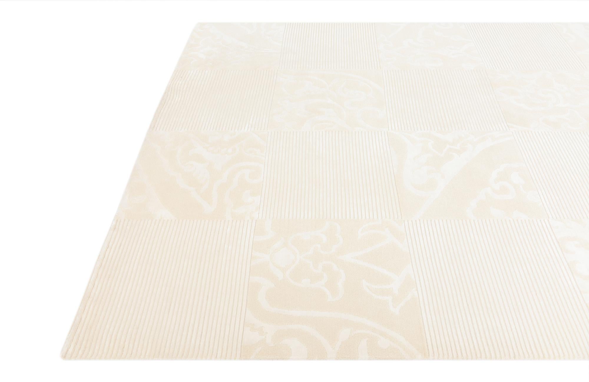 6' 8 x 9' 11 Hand Knotted Darya Wool Rug