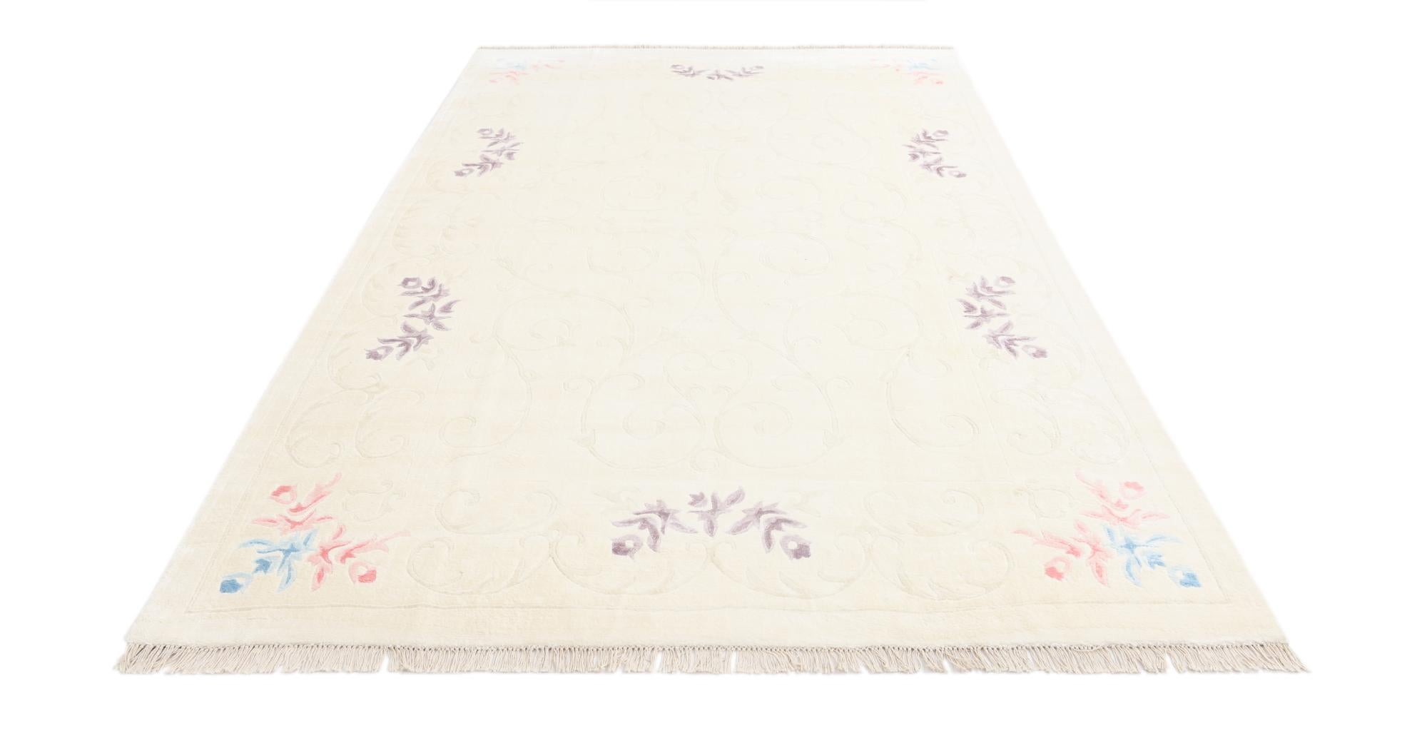 6' 7 x 9' 11 Hand Knotted Darya Wool Rug