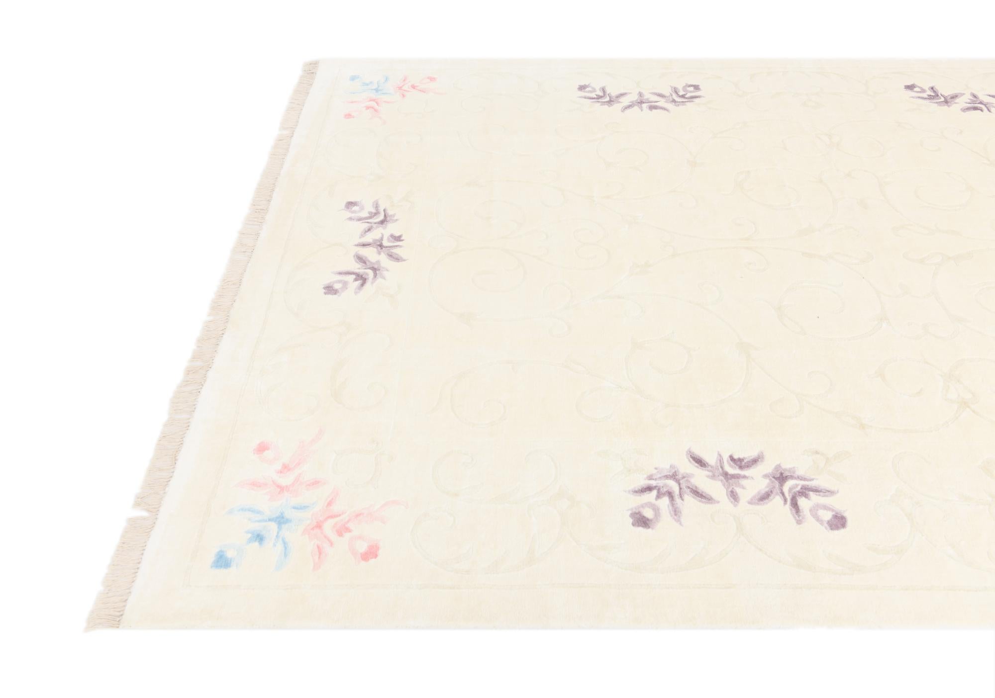 6' 7 x 9' 11 Hand Knotted Darya Wool Rug