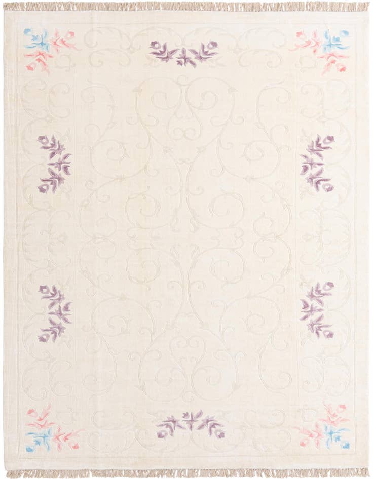 Detail image of 6' 7 x 9' 11 Hand Knotted Darya Wool Rug